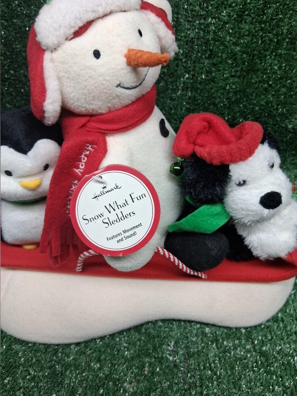 HALLMARK Jingle Pals Animated Musical Plush SNOW WHAT FUN SLEDDERS 2007
